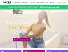 Tablet Screenshot of platosclosetnwlasvegas.com